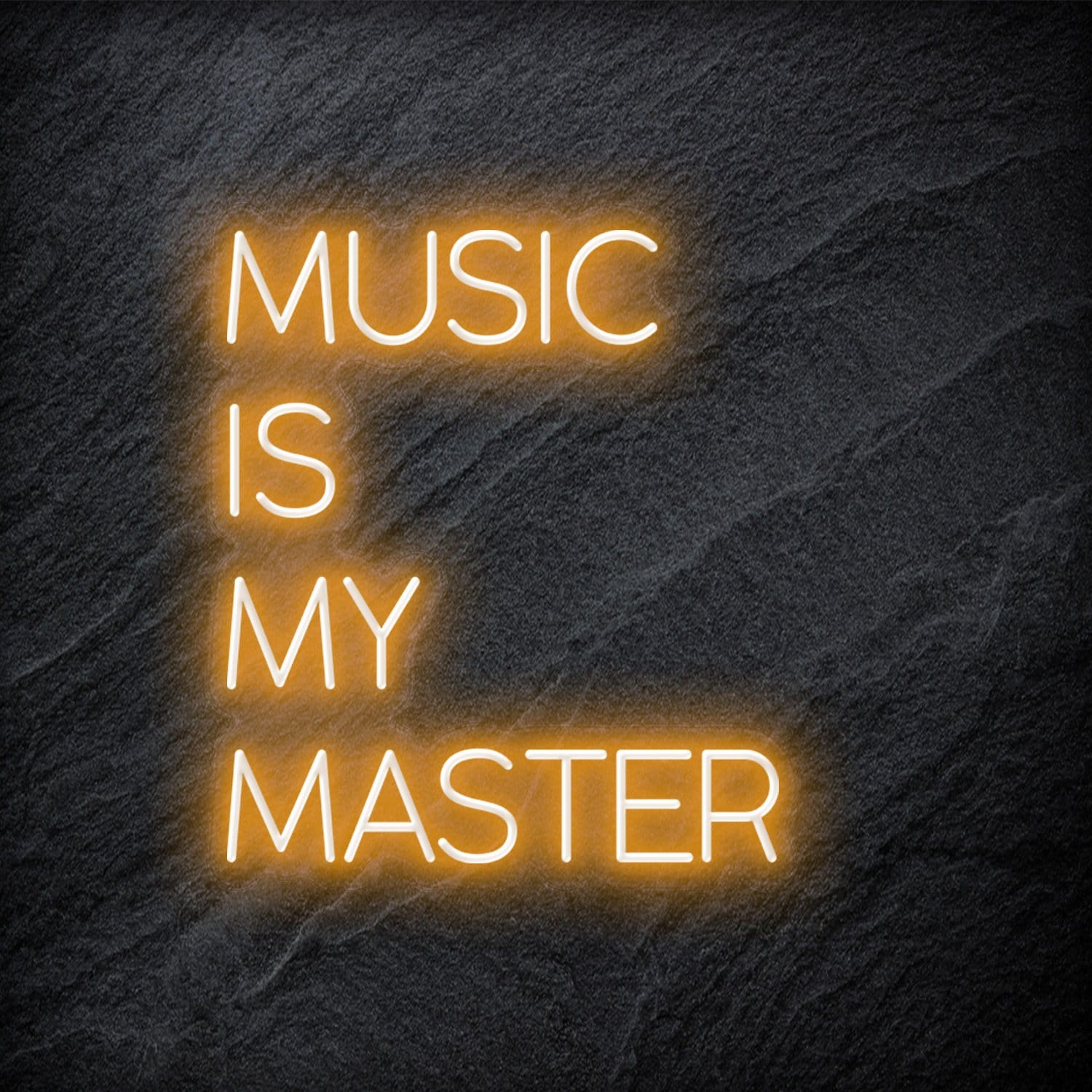 "Music Is My Master" LED Neon Schriftzug - NEONEVERGLOW