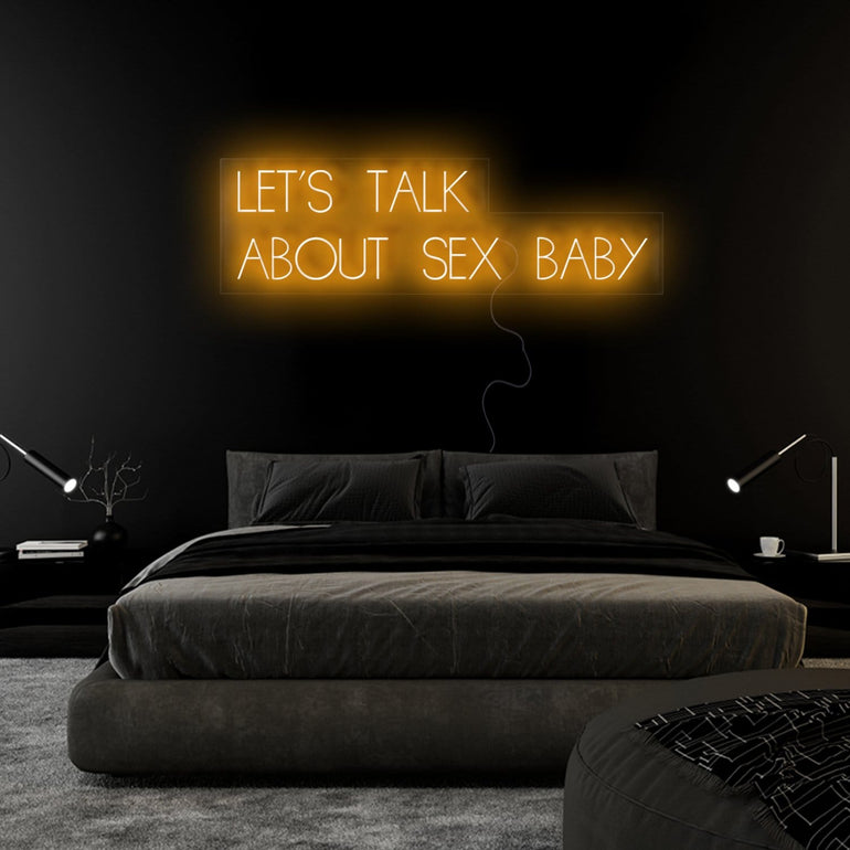 "Let´s Talk" LED Neon Sign Schriftzug - NEONEVERGLOW