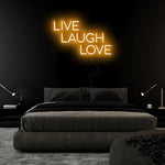 "Live Laugh Love" LED Neon Sign Schriftzug - NEONEVERGLOW