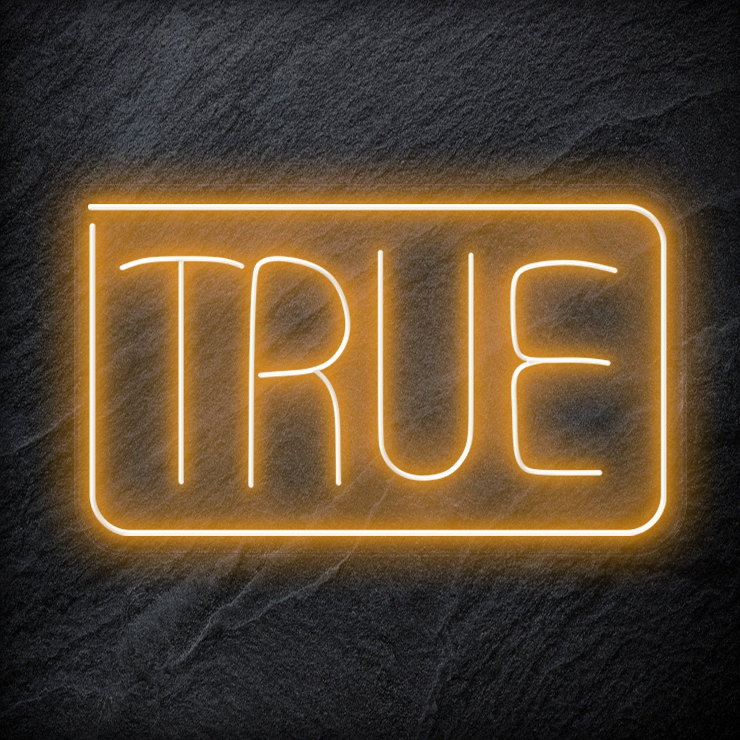 "True" LED Neonschild Sign Schriftzug - NEONEVERGLOW