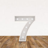 LED 3D Leuchtbuchstabe " 7 " - NEONEVERGLOW