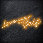 "Love Yourself" LED Neon Schriftzug - NEONEVERGLOW