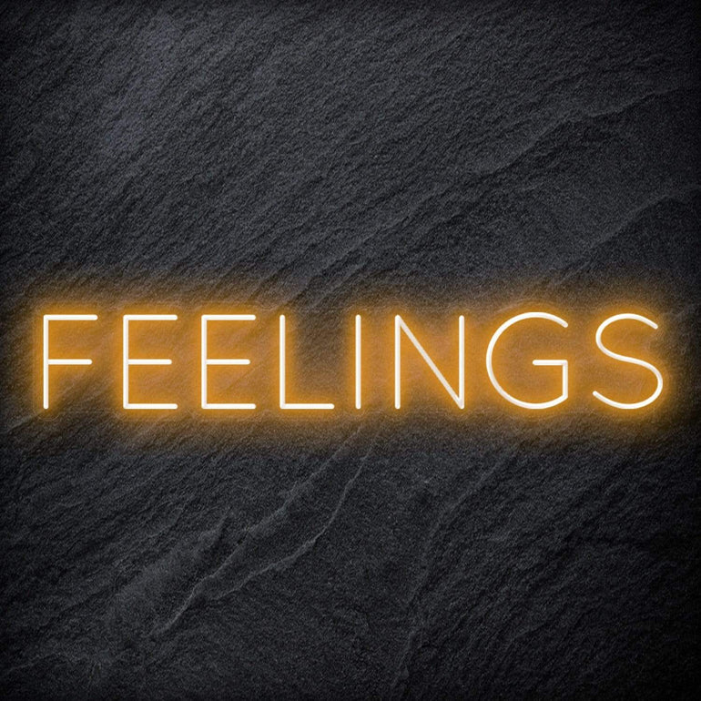 "Feelings"LED  Neon Schriftzug Sign - NEONEVERGLOW