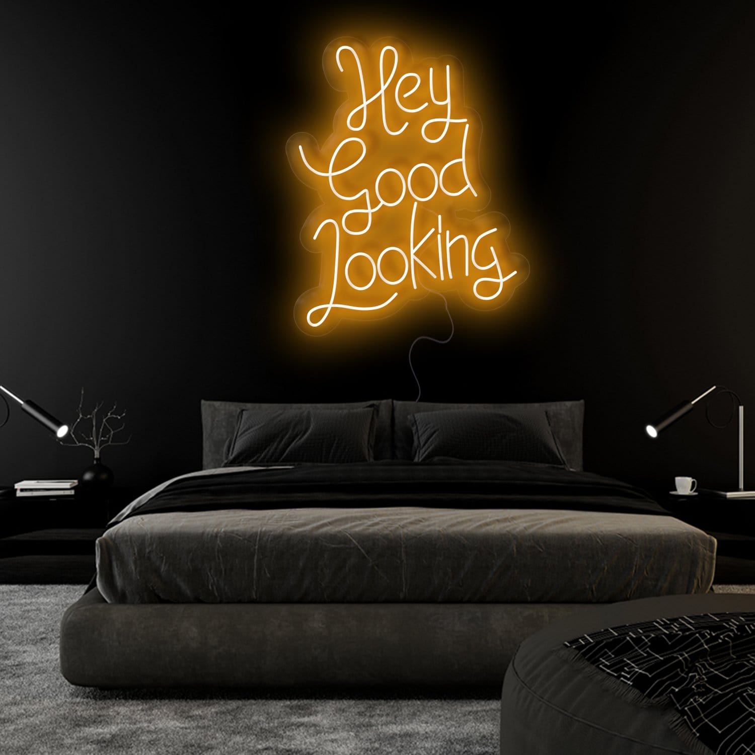"Hey Good Looking" LED Neonschild Sign Schriftzug - NEONEVERGLOW