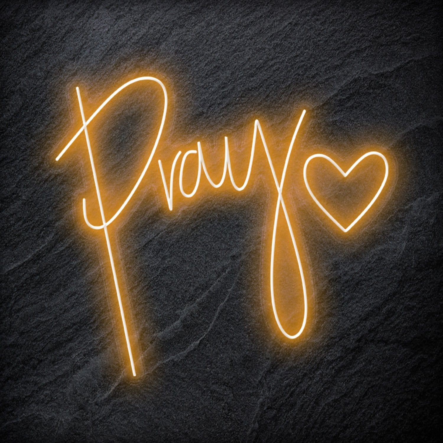"Pray" LED Neonschild - NEONEVERGLOW