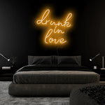 "Drunk in Love " LED Neon Sign Schriftzug - NEONEVERGLOW