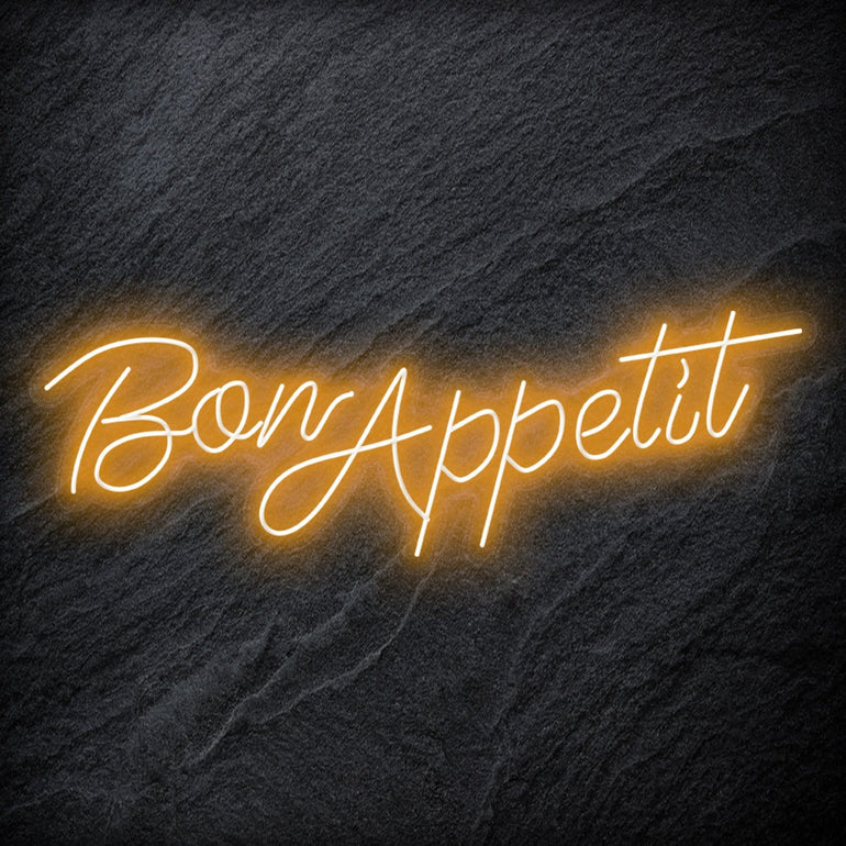 Bon Appetit LED Neon Schriftzug – NEONEVERGLOW