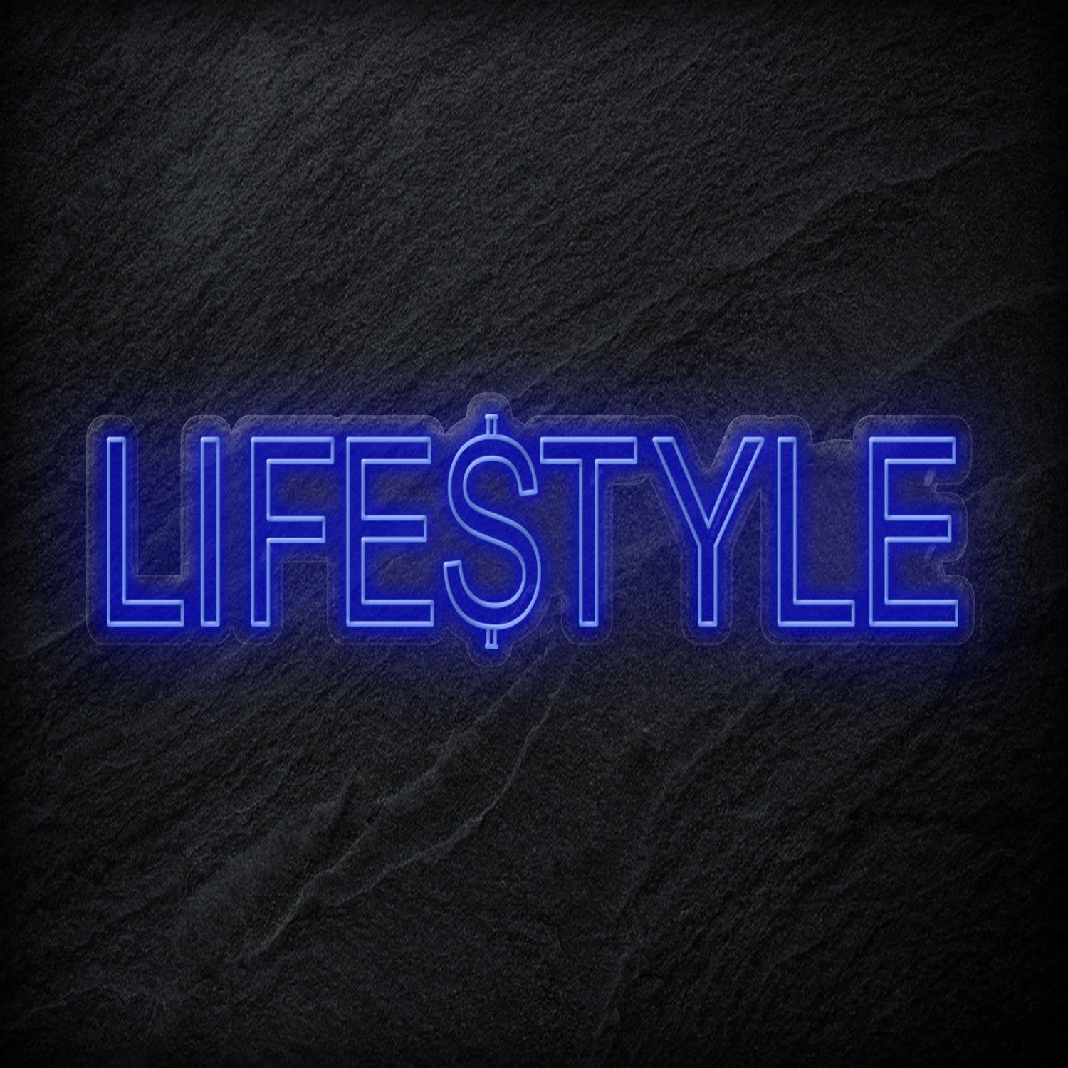 "Lifestyle" LED Neon Sign Schriftzug - NEONEVERGLOW