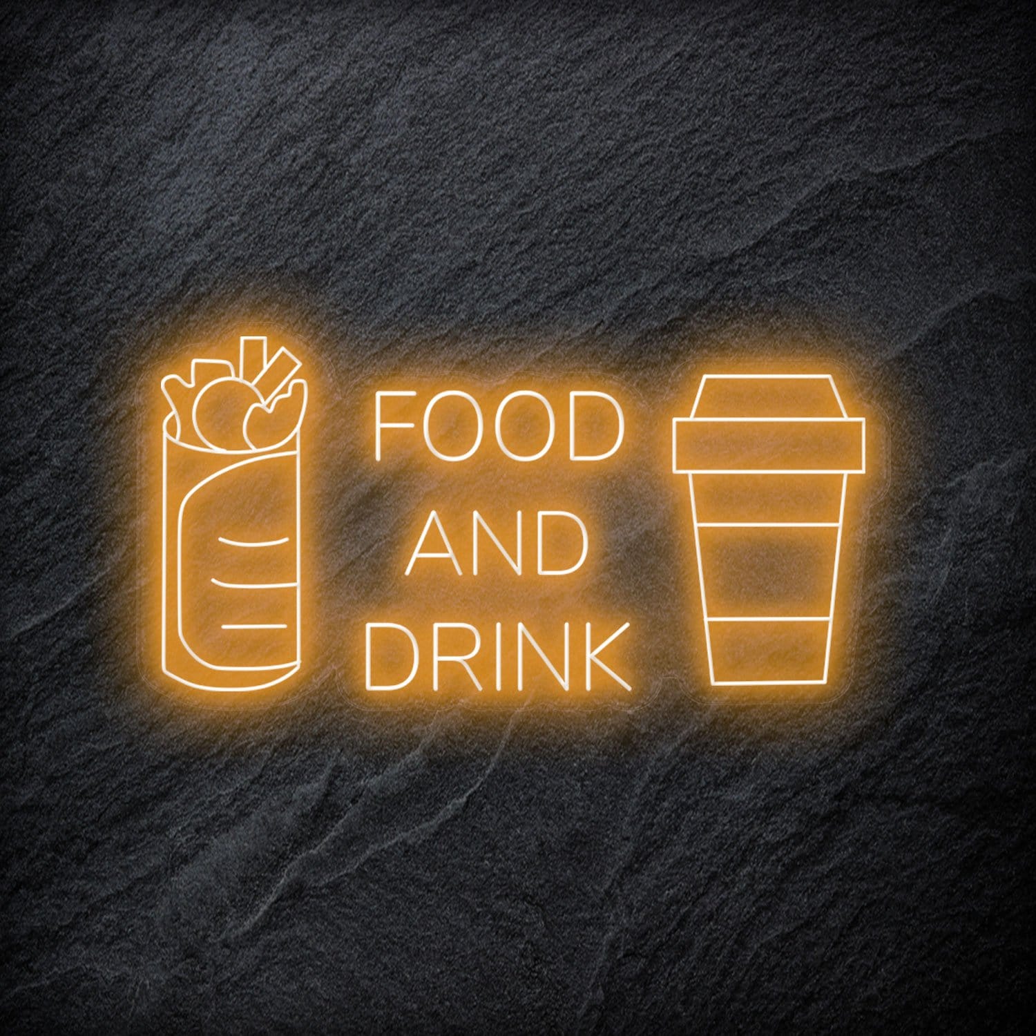 "Food and Drink" LED Neonschild - NEONEVERGLOW