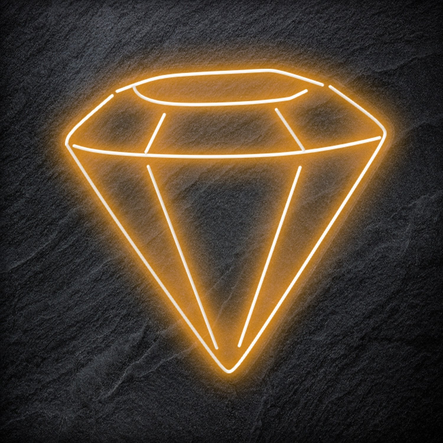 " Diamant " LED Neonschild Schriftzug Sign - NEONEVERGLOW