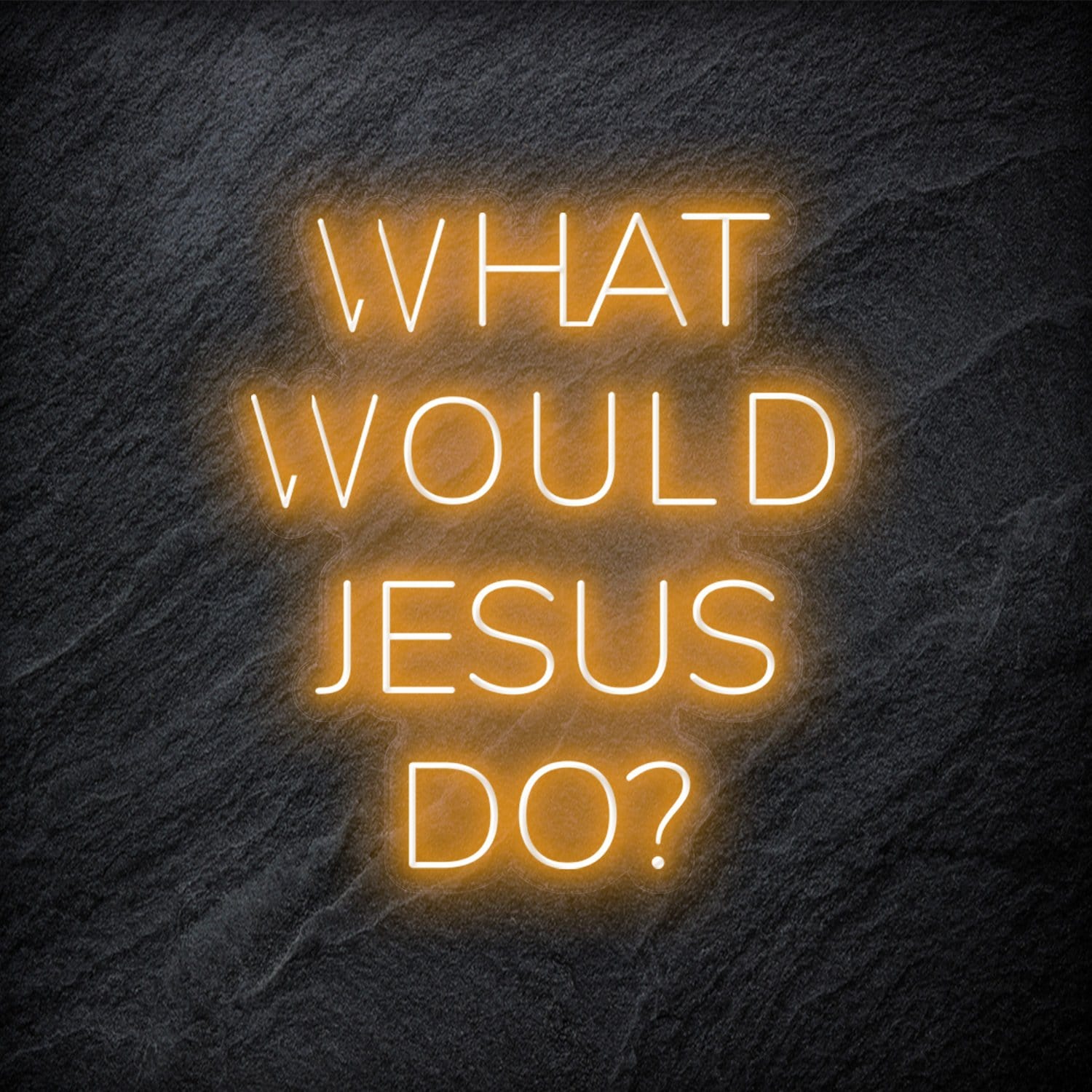 "What Would Jesus Do " LED Neonschild - NEONEVERGLOW