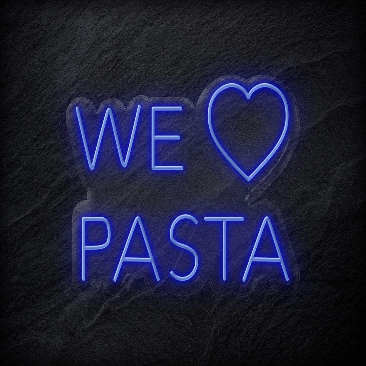 "We Love Pasta" LED Neonschild Sign - NEONEVERGLOW
