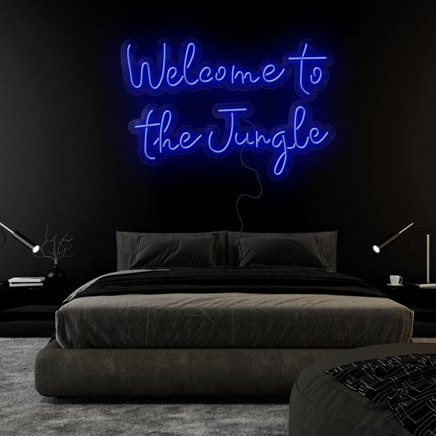 "Welcome To The Jungle" LED Neonschild Sign Schriftzug - NEONEVERGLOW