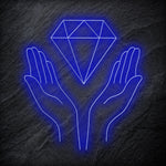 "Diamand" LED Neonschild - NEONEVERGLOW