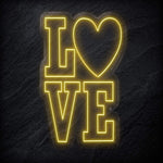 "LoVe" LED  Neon Schild - NEONEVERGLOW