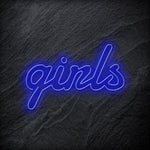 "Girls" LED Neon Schrifzug - NEONEVERGLOW