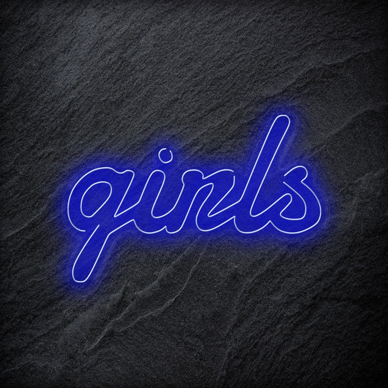 "Girls" LED Neon Schrifzug - NEONEVERGLOW