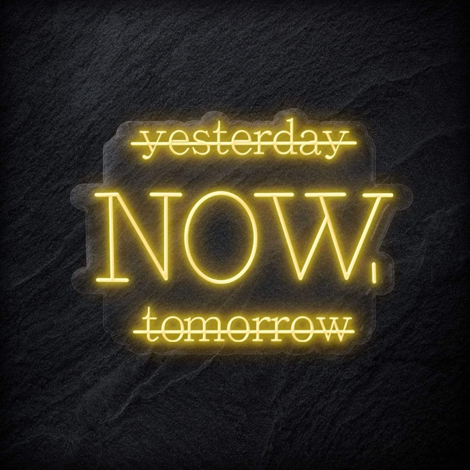 "Yesterday Now" LED Neon Schriftzug - NEONEVERGLOW