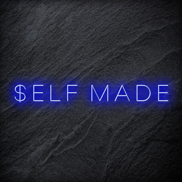 "Self Made" LED Neon Schriftzug Sign - NEONEVERGLOW