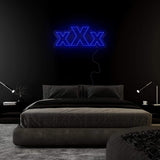 "xXx" LED Neonschild Sign Schriftzug - NEONEVERGLOW
