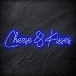" Cheese & Kisses" LED Neon Schriftzug - NEONEVERGLOW