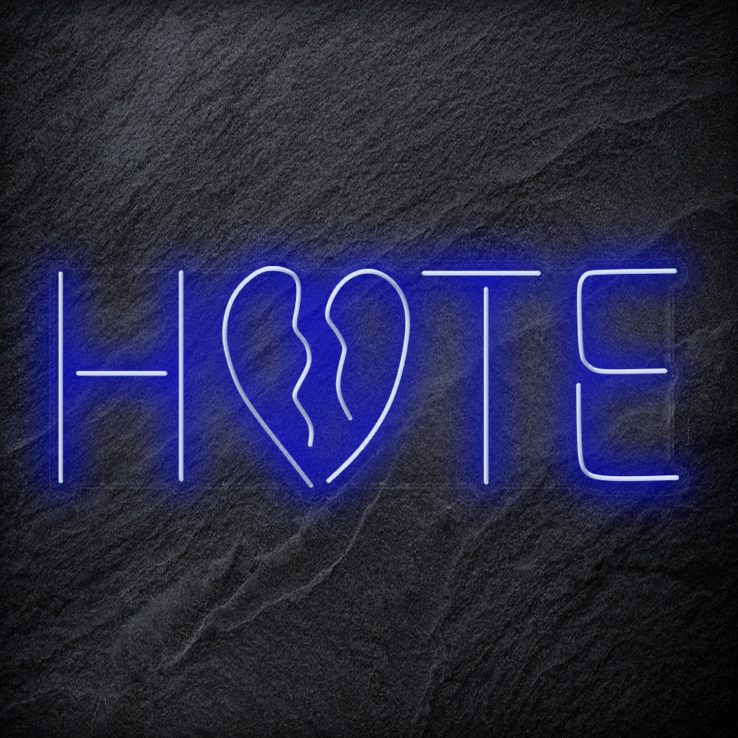 "Hate" LED  Neon Schriftzug Sign - NEONEVERGLOW