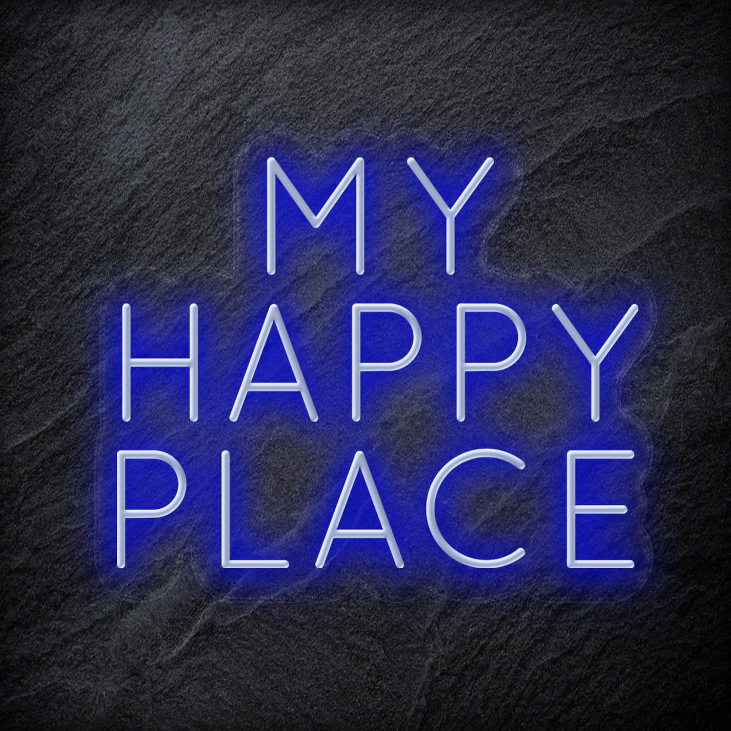 "My Happy Place" LED Neon Schriftzug - NEONEVERGLOW