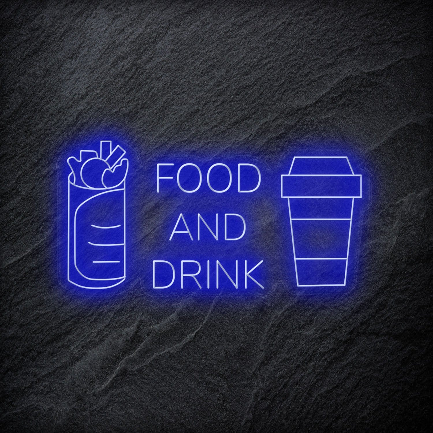"Food and Drink" LED Neonschild - NEONEVERGLOW
