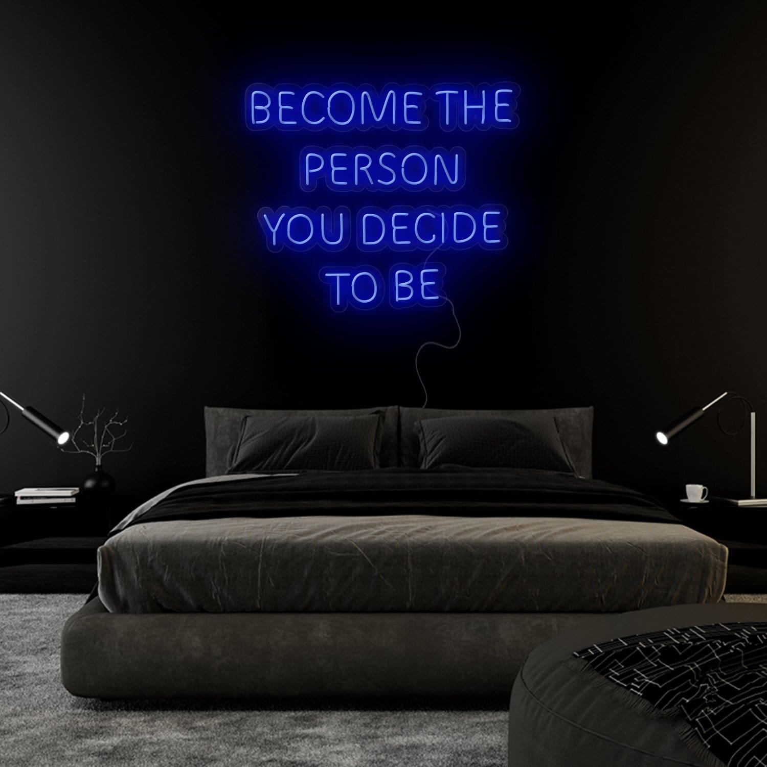 "Become The Person You Decide To Be" LED Neonschild Sign Schriftzug - NEONEVERGLOW
