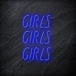 "GirlsGirlsGirls" LED Neonschild - NEONEVERGLOW