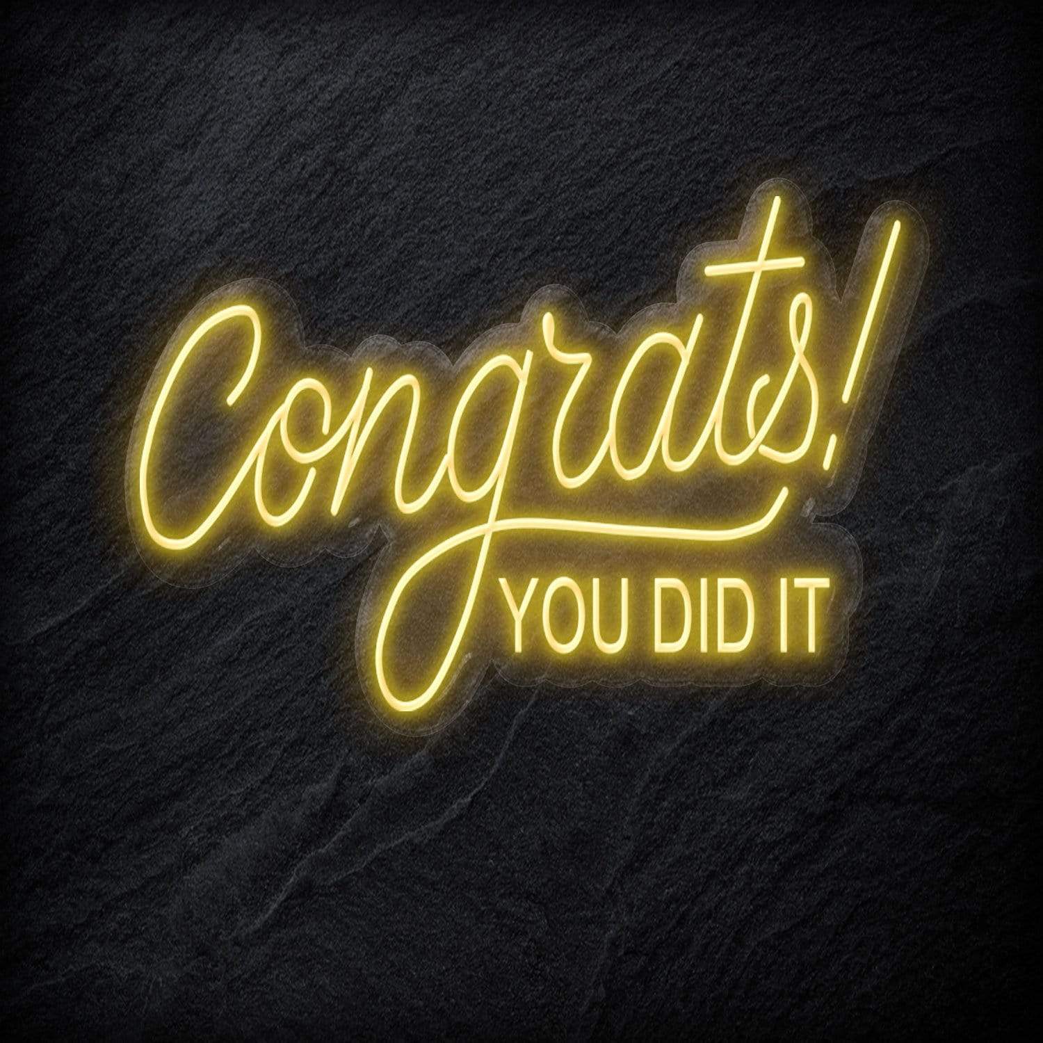 "Congrats" LED Neon Schriftzug - NEONEVERGLOW