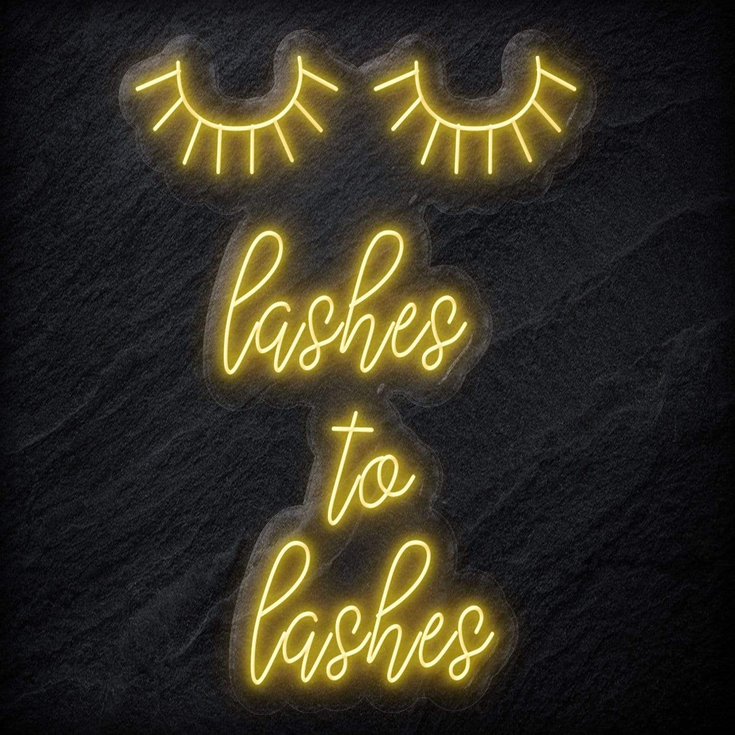 "Lashes to Lashes" LED Neonschild Sign - NEONEVERGLOW