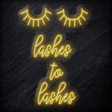 "Lashes to Lashes" LED Neonschild Sign - NEONEVERGLOW