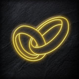 "Ringe Hochzeit" LED Neon Schild - NEONEVERGLOW