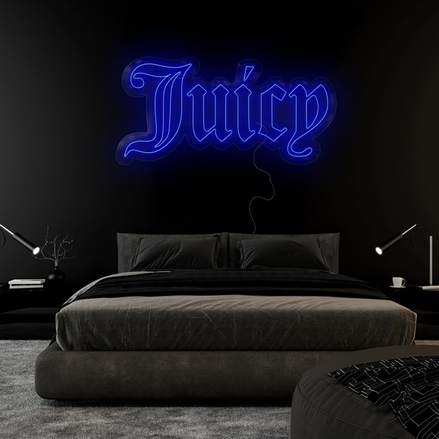 " Juicy" LED Neonschild Sign Schriftzug - NEONEVERGLOW