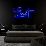 "Lust" LED Neonschild Sign Schriftzug - NEONEVERGLOW