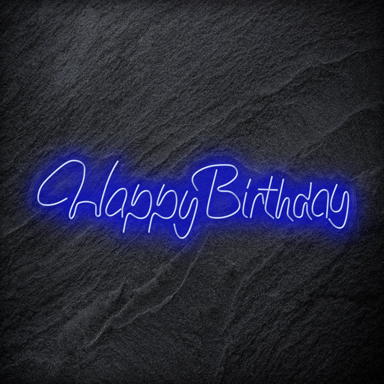 "Happy Birthday" LED Neon Schriftzug - NEONEVERGLOW
