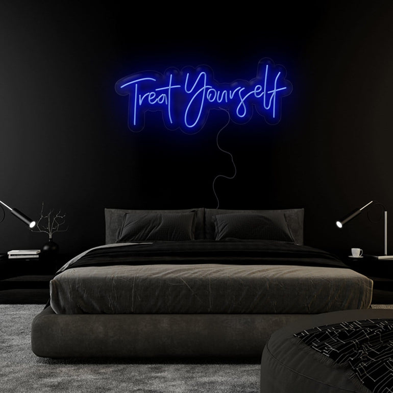 "Treat Yourself" LED Neon Sign Schriftzug - NEONEVERGLOW