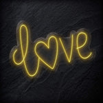 " Love Herz" LED Neon Schriftzug - NEONEVERGLOW