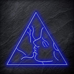 "Kiss" LED Neonschild Schriftzug - NEONEVERGLOW