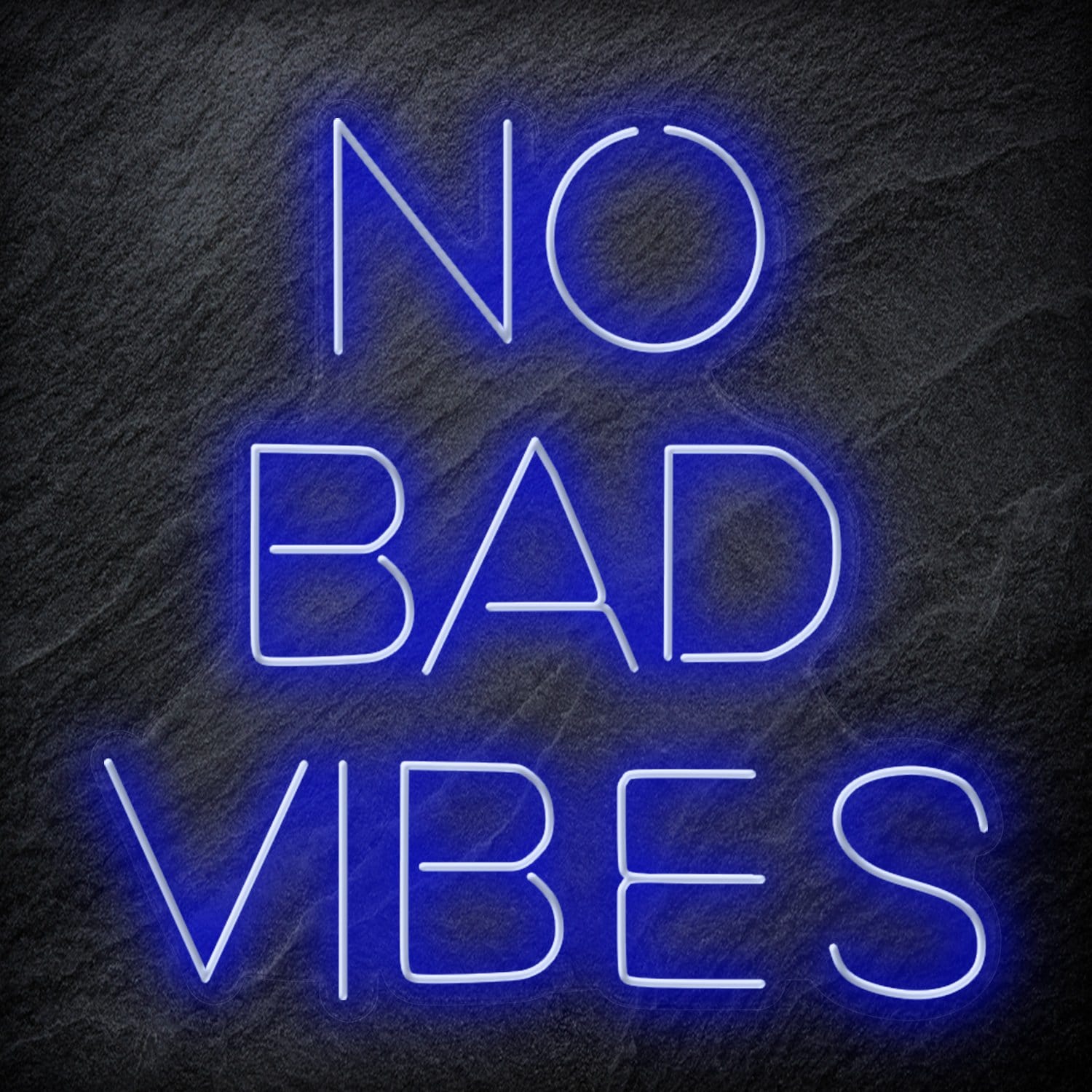 "No Bad Vibes" LED Neon Schriftzug Sign - NEONEVERGLOW