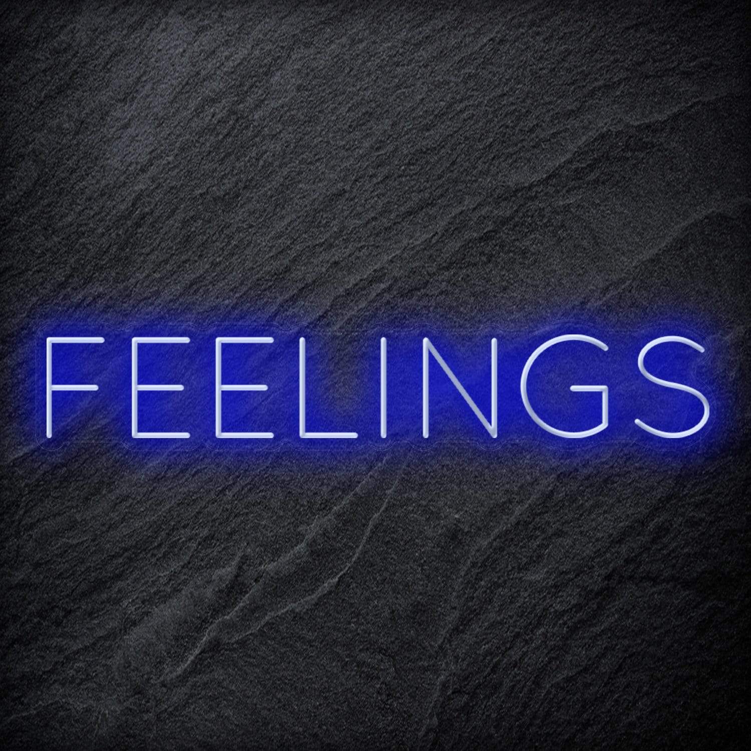 "Feelings"LED  Neon Schriftzug Sign - NEONEVERGLOW