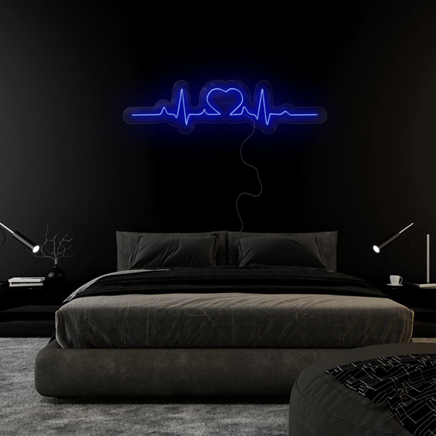 "Herz Puls" LED Neonschild Sign - NEONEVERGLOW
