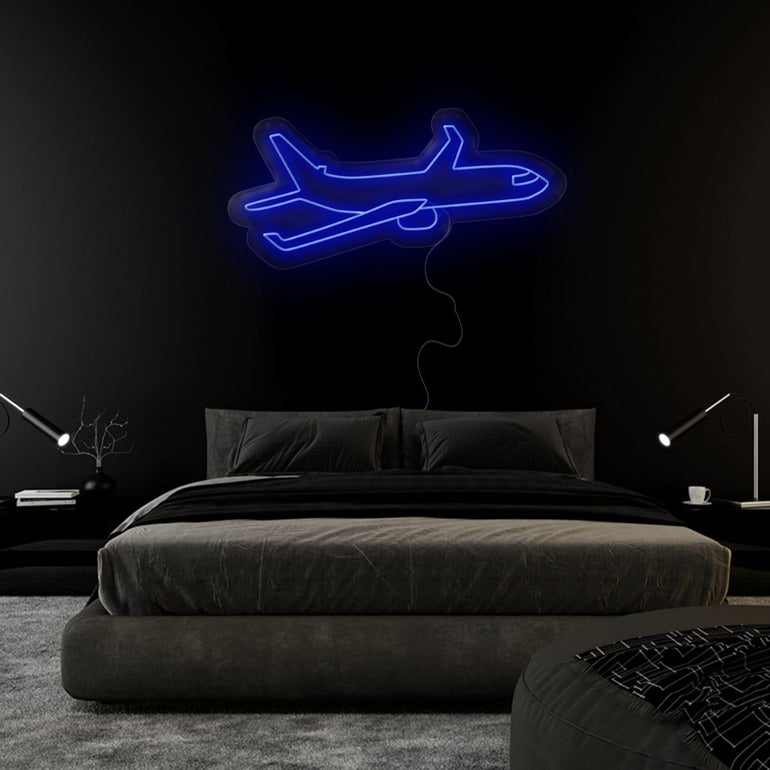 "Flugzeug" LED Neonschild Sign - NEONEVERGLOW