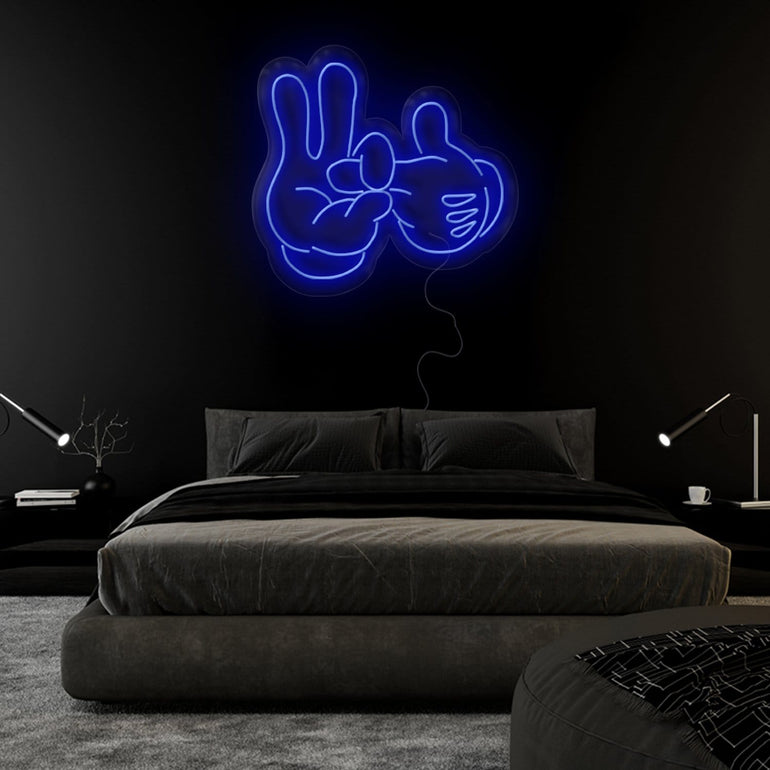 "2 Hände " LED Neonschild Sign - NEONEVERGLOW