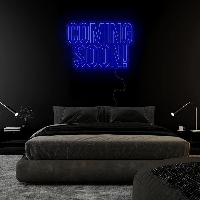"Coming Soon" LED Neon Sign Schriftzug - NEONEVERGLOW