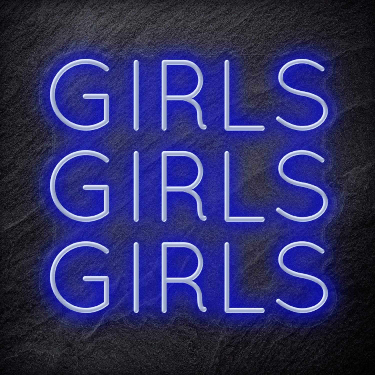 "Girls Girls Girls" LED Neon Schriftzug - NEONEVERGLOW