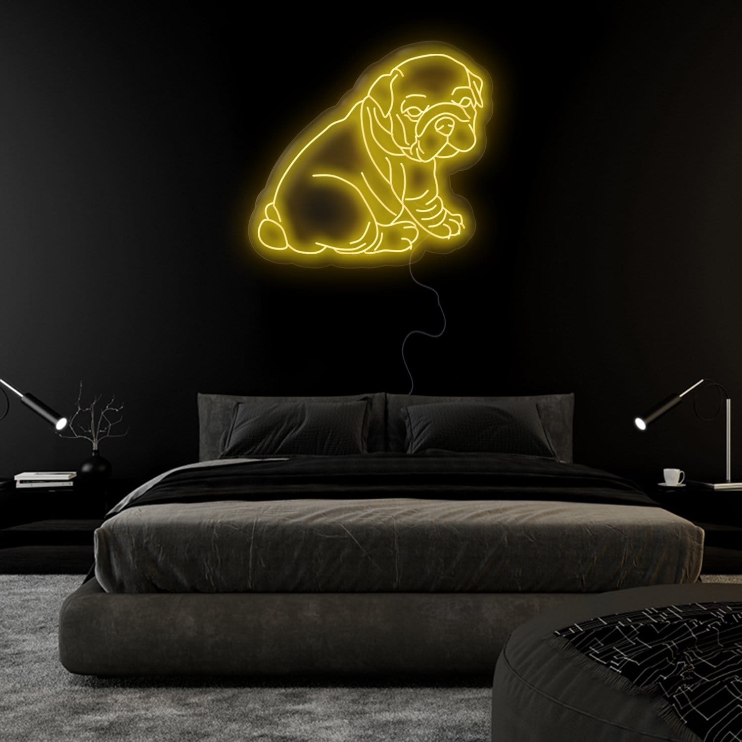 "Bulldogg" LED Neonschild Sign - NEONEVERGLOW