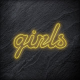 "Girls" LED Neon Schrifzug - NEONEVERGLOW