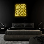 "Good Food Good Mood" LED Neon Sign Schriftzug - NEONEVERGLOW